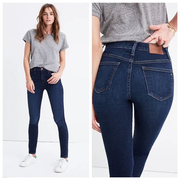 Madewell 10" High-Rise Skinny Jeans Hayes Wash, Size 27 - Picture 13 of 13